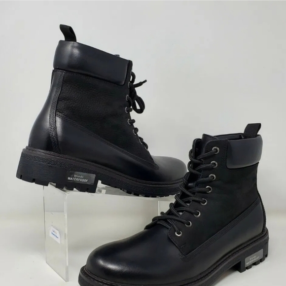 Blondo Men\'s Waterproof Ankle Boots Black  Lace Up B1172 014 Size 9 New main image 11